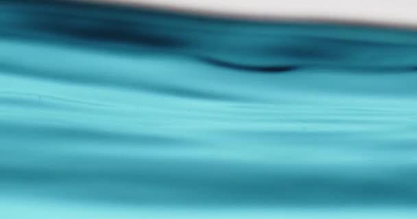 Blue Water Surface In Motion Making Abstract Shapes — Video Stock