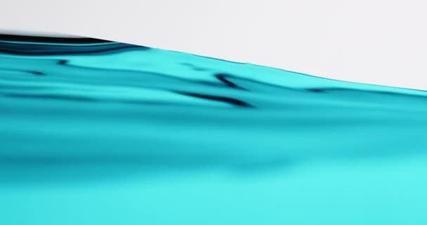 Blue Water Surface In Motion With Waves Creating Abstract Shapes — Video Stock