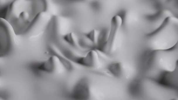 ホワイトペイントで形成された抽象的なパターン — ストック動画