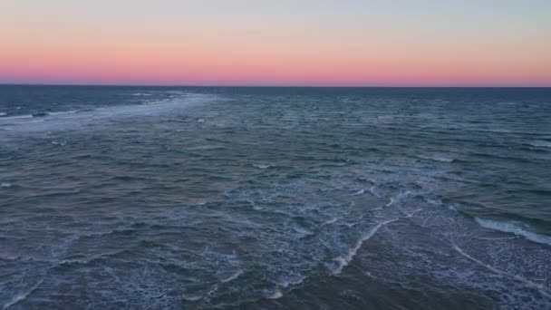 Drone sur la couverture de l'océan Grenen Sandbar — Video