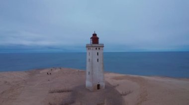 Rubjerg üzerinde İHA Knude Deniz Feneri