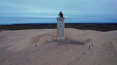 Rubjerg üzerinde İHA Knude Deniz Feneri