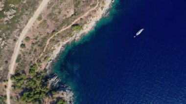 Cap De Creus 'un sahil şeridinde İHA.