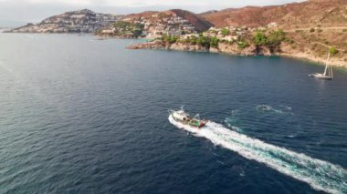 Kaptan De Creus 'un kıyı şeridindeki insansız hava aracı.