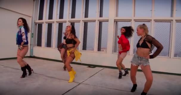 Όλες οι χορεύτριες χορεύουν στο Rooftop — Αρχείο Βίντεο