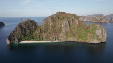 Drone Over Island Of Entalula Beach