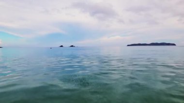 Drone denizden Nacpan Sahiline geri çekiliyor.