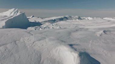 Ilulissat Icefjord, Unesco Dünya Mirasları Alanı, Grönland üzerinden geniş insansız hava aracı uçuşu