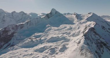 Majestic Kitzsteinhorn Dağı Tepeleri, Yüksek Tauern Sıradağları, Orta Doğu Alpleri, Avusturya