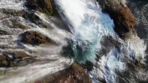 Vue Aérienne Des Chutes Dynjandi Westfjords Islande Destination Touristique Populaire — Video