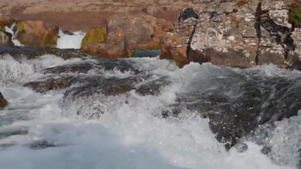 Fluss Und Kaskaden Der Dynjandi Fälle Westfjorde Island Spektakuläre Natur — Stockvideo