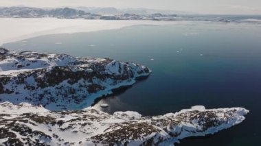 Sisimiut, Qeqata Belediyesi, Grönland 'dan Geniş İHA Uçuşu ve Rocky Sahil Hattı