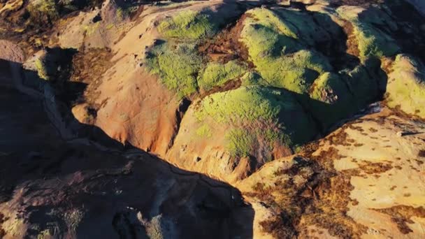 Wide Drone Flight Hvannagil Canyon Iceland — 비디오