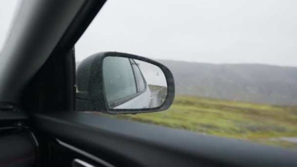 Reykjavik Iceland October 2021 Lockdown Point View Medium Shot Car — Video Stock