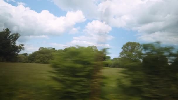 Широкая Панорама Окон Домов Деревень — стоковое видео