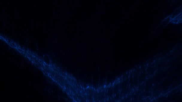 Lockdown Nærbillede Bevægelige Abstrakte Former Glødende Blå Strobe Lys Mod – Stock-video