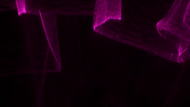 Cerradura Cerca Las Formas Abstractas Movimiento Brillante Luz Roja Estroboscópica — Vídeos de Stock