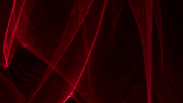 Cerradura Cerca Las Formas Abstractas Movimiento Brillante Luz Roja Estroboscópica — Vídeos de Stock