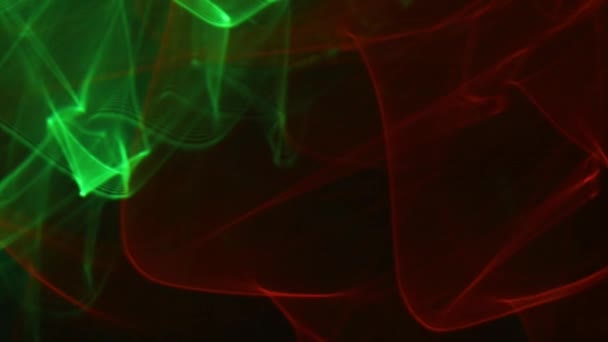 Czerwony Zielony Stroboskopowy Światła Świecący Oświetlony — Wideo stockowe