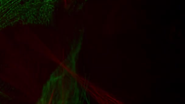Czerwony Zielony Stroboskopowy Światła Świecący Oświetlony — Wideo stockowe