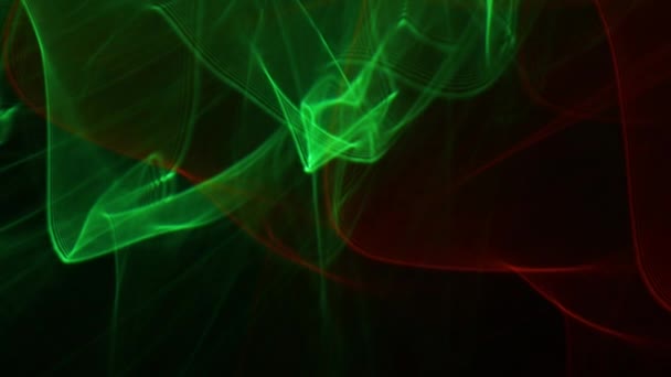 Красный Зеленый Мбаппе Огни Глоуинг Иллюминация — стоковое видео