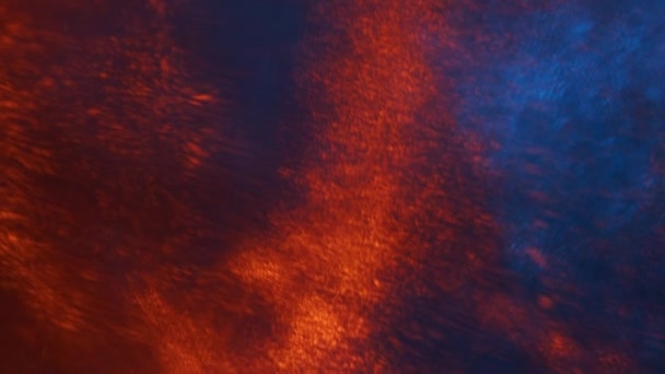 Pomarańczowy Niebieski Stroboskopowy Światła Świecący Oświetlony — Wideo stockowe