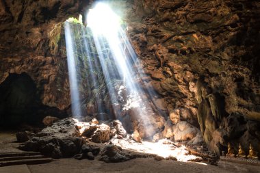 Sun Light in the cave clipart