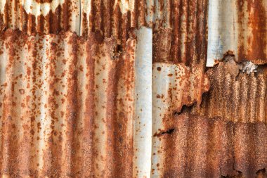 Çinko metal plaka doku Rusty