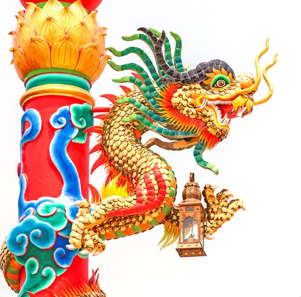 Drake i ett kinesiskt tempel — Stockfoto