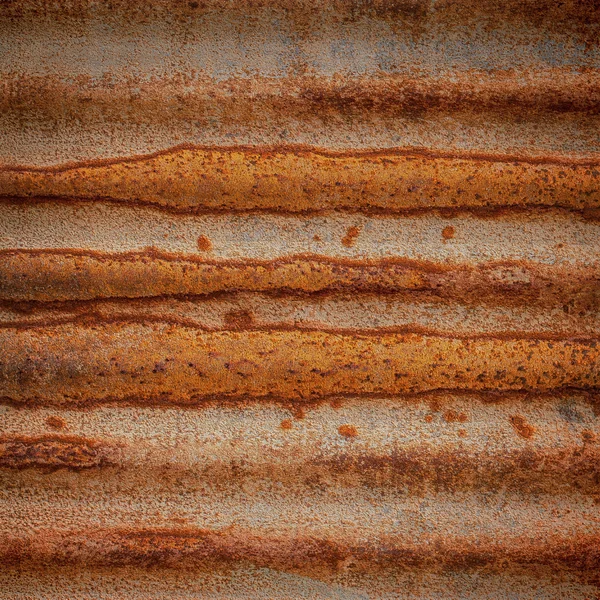 Rusty op zink metalen plaat textuur — Stockfoto