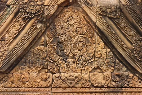 Wand in angor wat, Kambodscha — Stockfoto