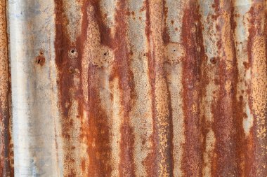 Çinko metal plaka doku Rusty