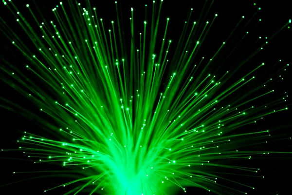 Massa fiber optic dynamiska flyger från djupt. — Stockfoto