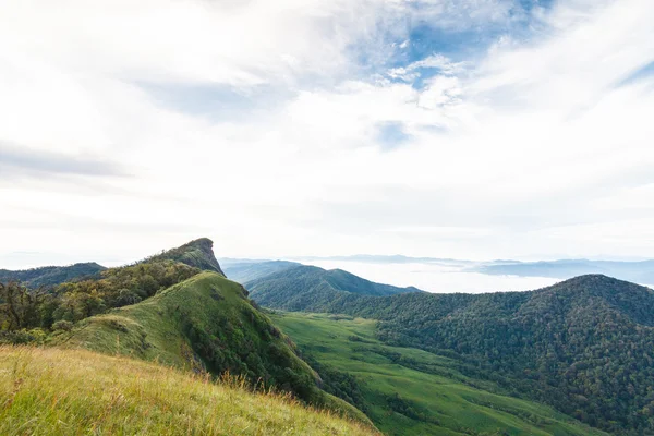 Vista de Doi Mon Jong montanha — Fotografia de Stock