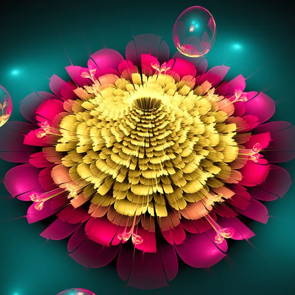 Flor de flor de luz abstrata — Fotografia de Stock