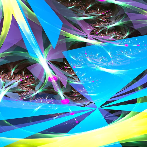 Abstract light fractal background