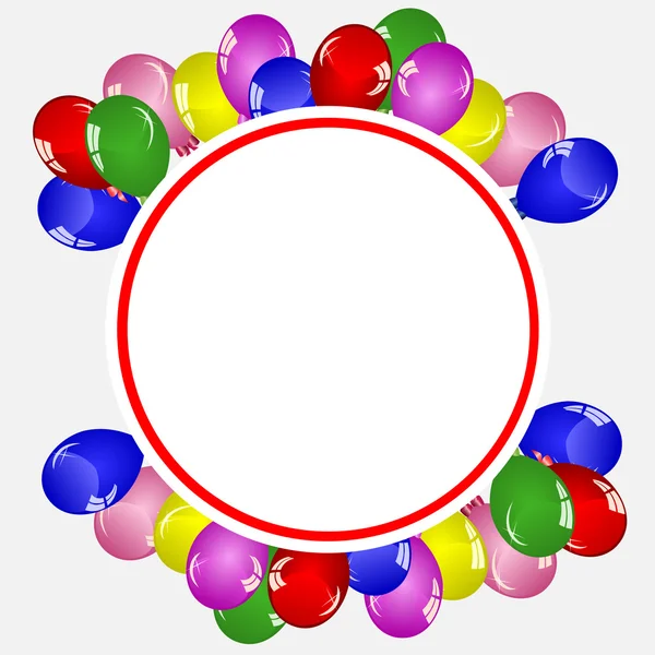 Conception de ballons anniversaire — Image vectorielle