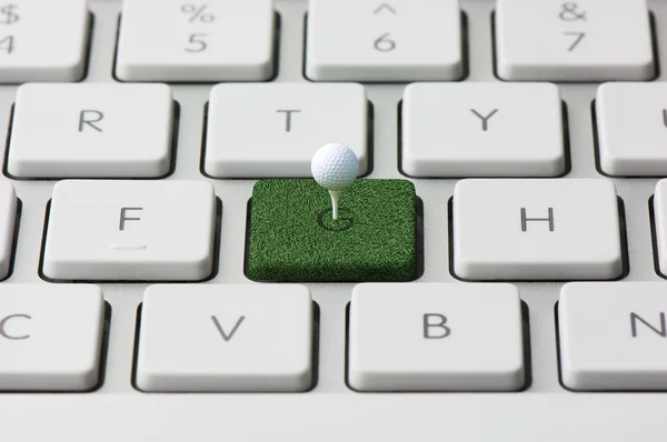 Teclado y Golf —  Fotos de Stock