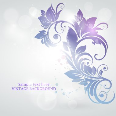 soyut çiçek tasarım. vektör çizim. donmuş girdap.