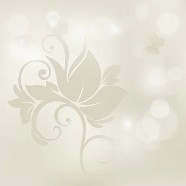 Carte de mariage ou fleur d'invitation . — Image vectorielle