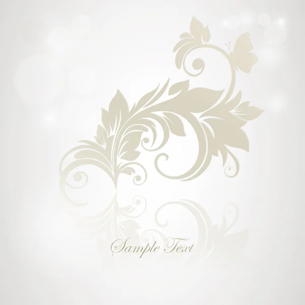 Carte de mariage ou fleur d'invitation . — Image vectorielle