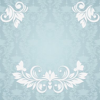 çiçek arka plan davetiyeli. Elegance modeli