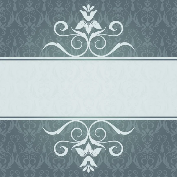 Elegant invitation card with panel — Stock Vector