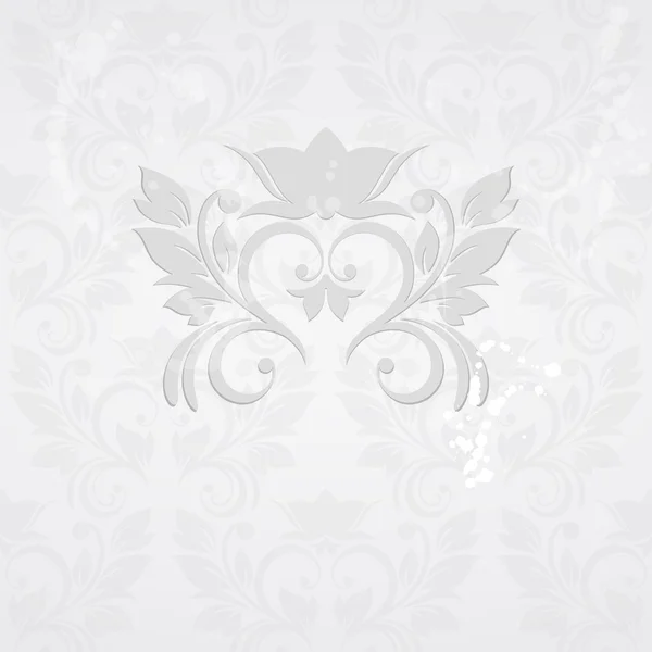 Tarjeta de invitación con fondo floral abstracto. Patrón de elegancia — Vector de stock