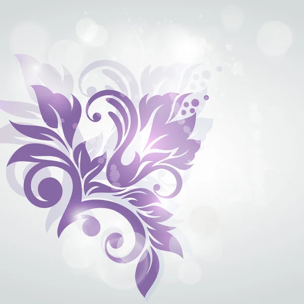 Abstract floral ontwerp. vectorillustratie. — Stockvector