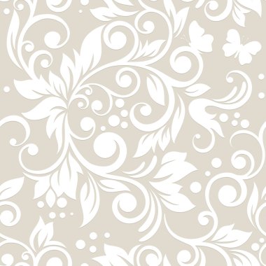 çiçekler ve yapraklar ile Seamless modeli. çiçek süsleme. pastel renkler.