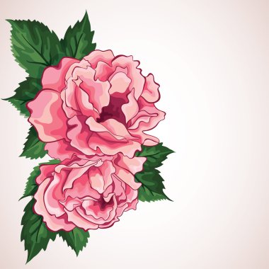 güzel çiçekler davetiyeli. çiçek vektör arka plan