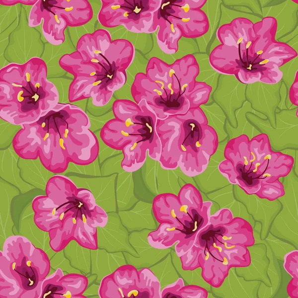 Patrón sin costuras con flores, adorno floral, patrón vintage, flores tropicales — Archivo Imágenes Vectoriales