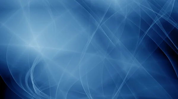 Blauer Breitbildschirm abstrakter Rauch Hintergrund — Stockfoto