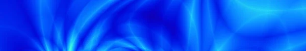 Fluid Dark Blue Abstract Header Widescreen Design — Stock Photo, Image